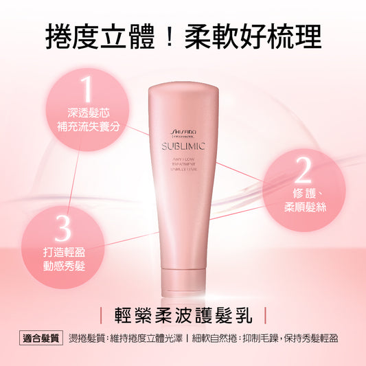 SHISEIDO SMC AIRY FLOW TREATMENT UNRULY HAIR 250ml 動盈護髮素