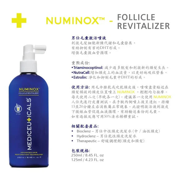 Mediceuticals Numinox For Men (Follicle Revitalizer) 125ml 男士毛囊激活噴液