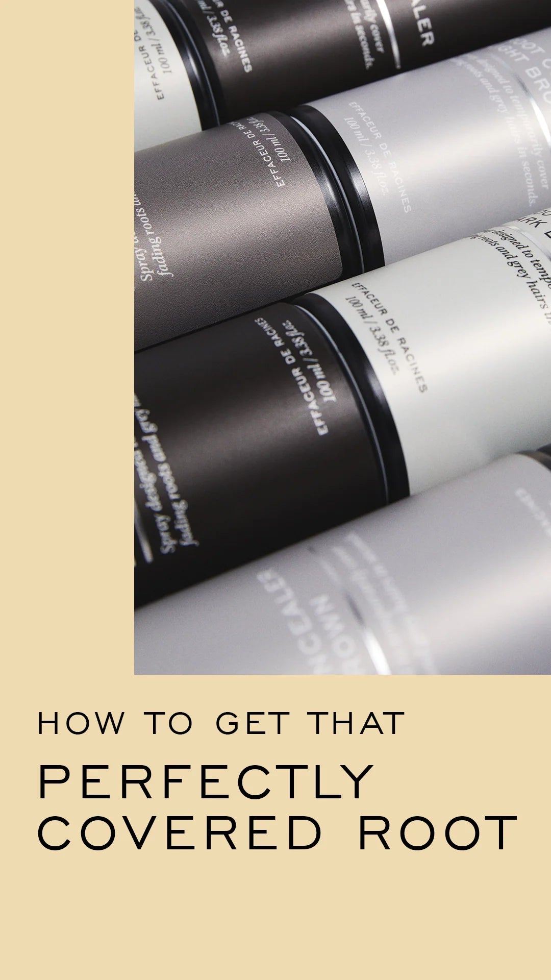 REF - Root Concealer Black 蓋白髮 髮根補色噴霧 - 黑色 (100ml) 4色 淺棕色,棕色,黑,深金色   REF系列配任何產品購買即享八折優惠