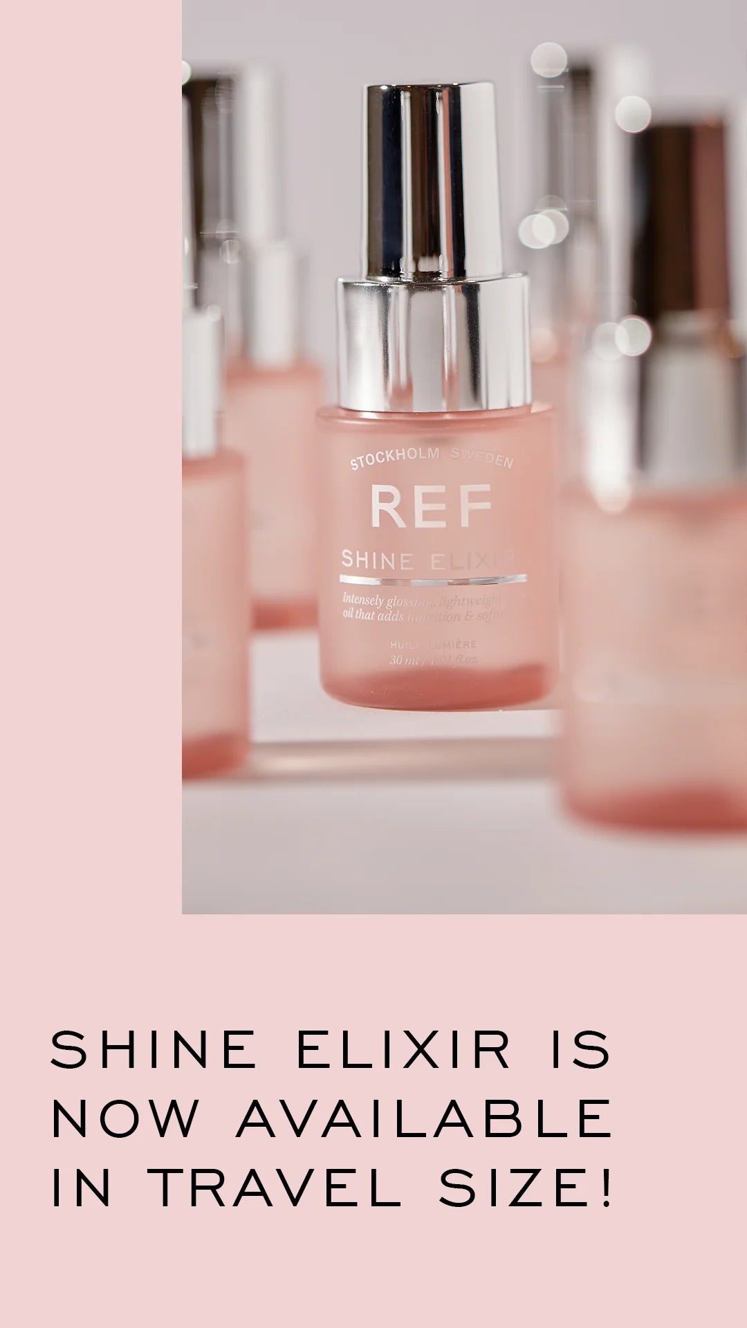 REF - Shine Elixir 亮澤靈藥髮尾油 超輕 不油膩 (80ml)   REF系列配任何產品購買即享八折優惠