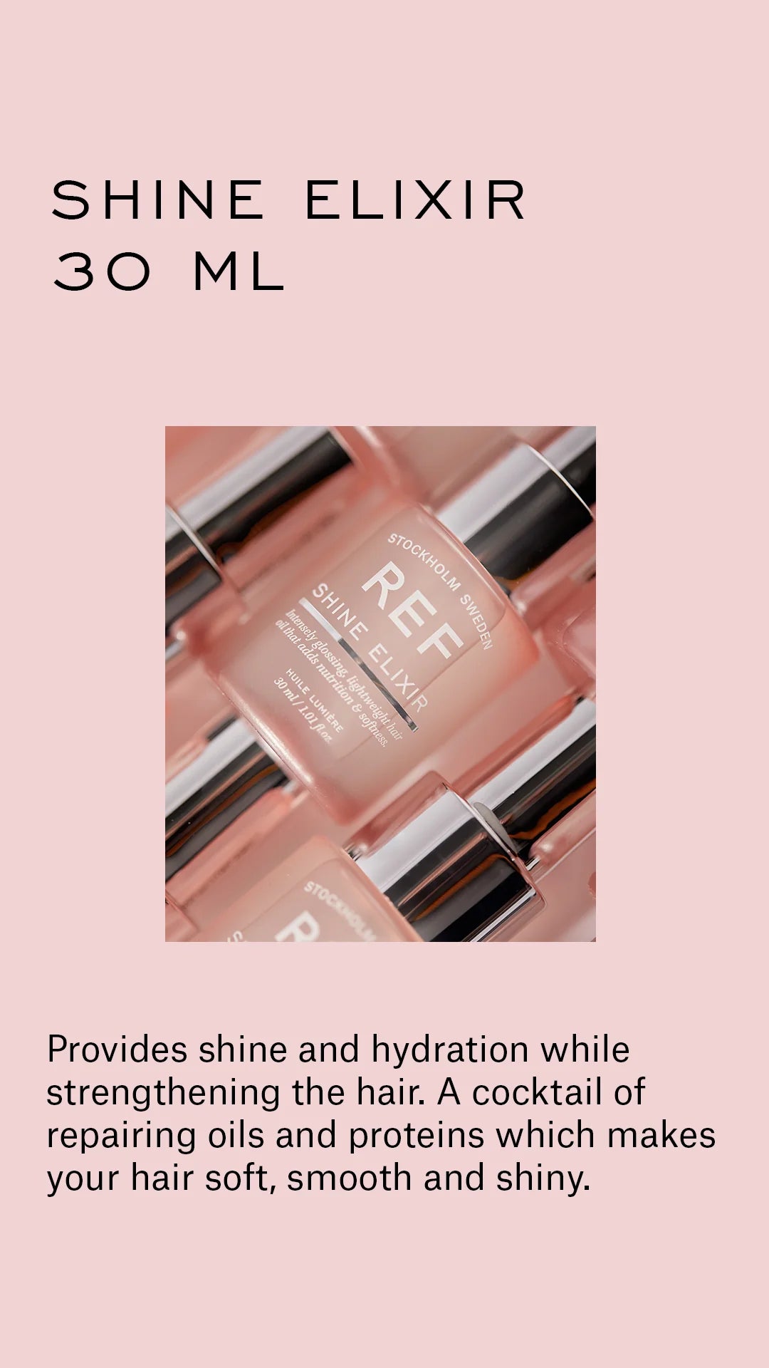 REF - Shine Elixir 亮澤靈藥髮尾油 超輕 不油膩 (80ml)   REF系列配任何產品購買即享八折優惠