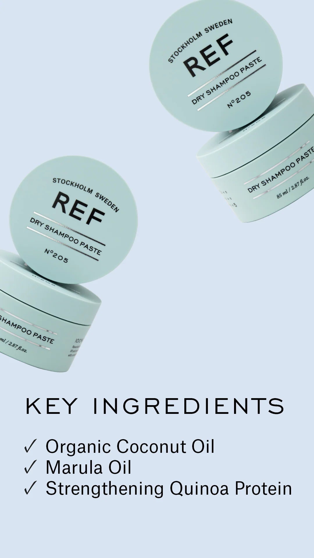 REF - Dry Shampoo Paste 吸油塑造髮泥 (啞色 凌亂造型) N°205 (85ml)   REF系列配任何產品購買即享八折優惠